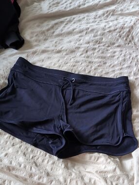 Athleta Navy Performance Swim Shorts
